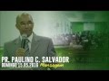 Mensagem Pr. Paulino Salvador - AD São João do Oriente (MG)