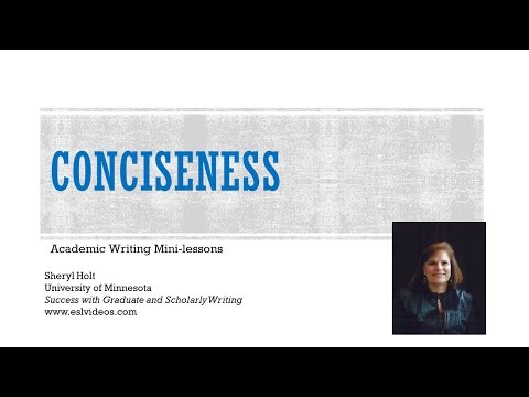 Video: Conciseness And Relevance