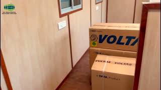 20 ft t    Control Room container.