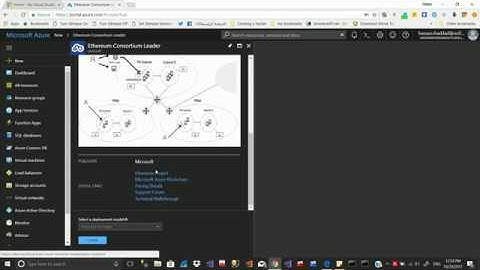 BlockChain Ethereum on azure