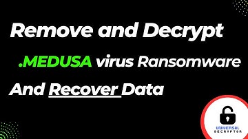 How to Remove MEDUSA Ransomware and Recover Files (SOLVED) | .MEDUSA Virus Decryptor