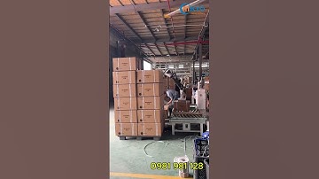 Cobot tự động xếp thùng lên pallet #cobot  #robotcongtac #intechgroup #palletizingrobot