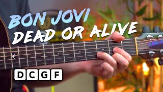 Play Wanted Dead Or A By Bon Jovi  4 Easy Chords U0026 Classic Intro