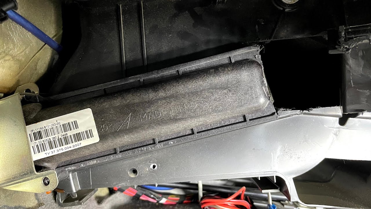 Замена радиатора печки на калине! Видео не для слабонервных! - YouTube