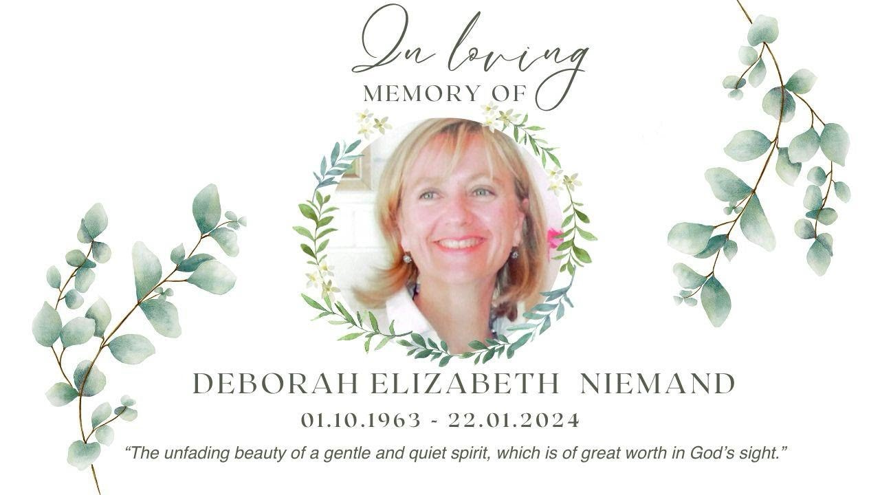 Memorial Service Debbie Niemand - YouTube