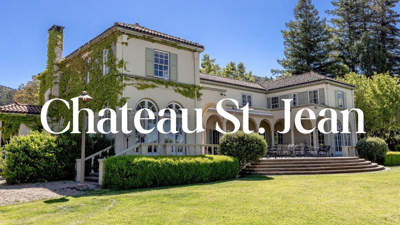 Beautiful Chateau St. Jean Winery in Sonoma County