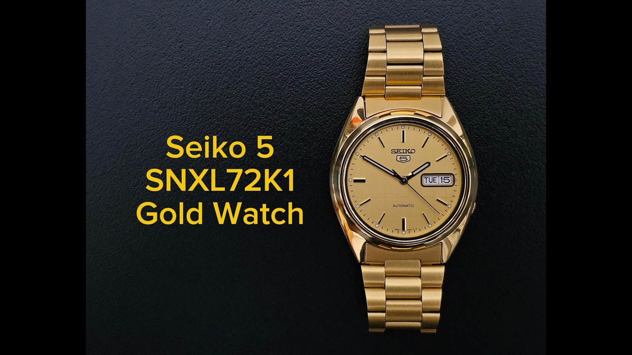Seiko 5 SNXL72K1 Watch Review - An affordable Gold colored Watch