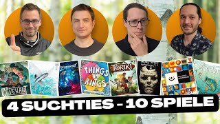 4 Suchties - 10 Spiele | Team Aufgetischt #366 - Covenant, Whispwood, Golem, Toriki