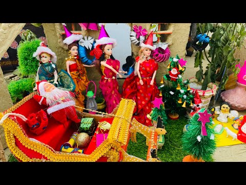 Barbie Doll All Day Routine In Indian Village |Christmas special |pari and Tanya ki kahani part-21