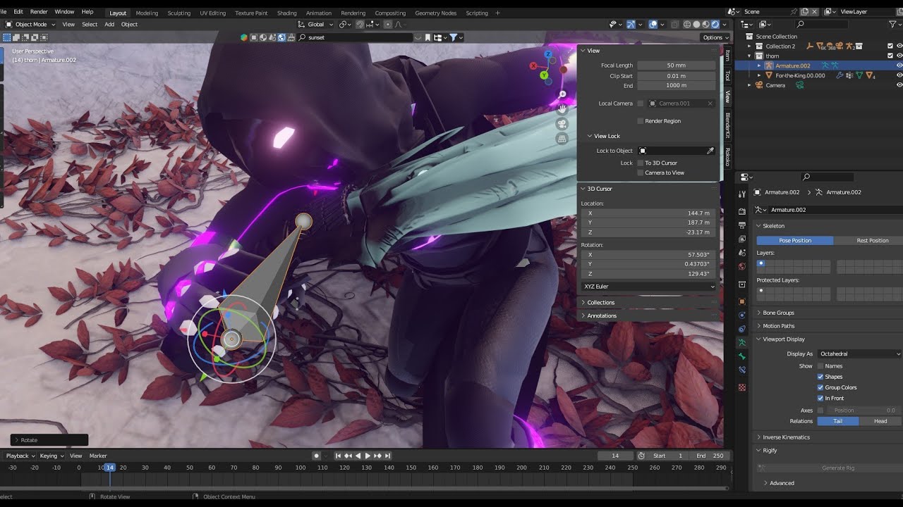 Blindspot 3D Breakdown + scenes overview ( viewport / final render ...