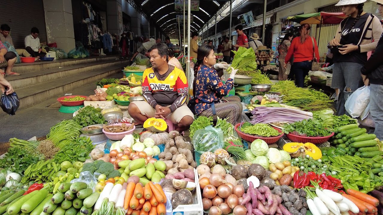 Market Compilation Khmer Market Food Compilation & People Lifestyle - Food Market Scenes ...