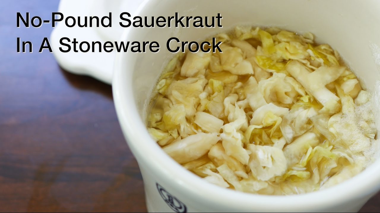 Pound In A Stoneware Crock - YouTube