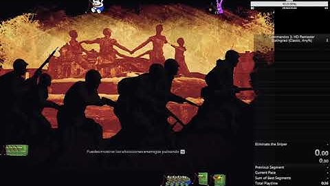 Commandos 3 HD Remaster Speedrun Eliminate the Sniper Any% Classic pb 14.15x