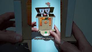#diy simple #project #uselessbox #robot with #Arduino and #cardboard #handmade