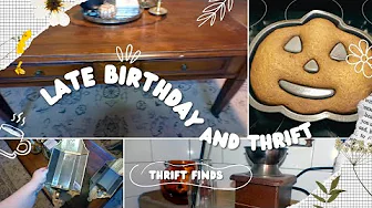 THRIFT FINDS 🍂 | STYLED | LATE BIRTHDAY | HUSBANDS 🎈| BAKE WITH ME 🎃 2024