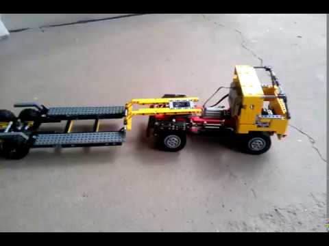  Lego  Truck  with Trailer  YouTube