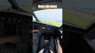 Heavy rain ahead #aviation #pilot #airbus