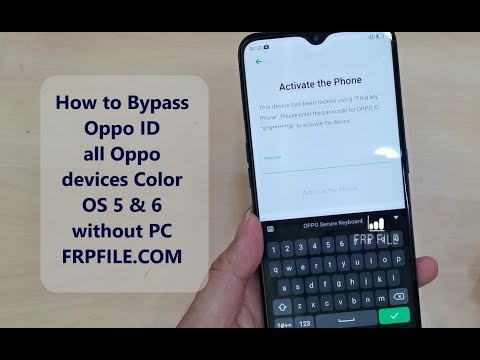 How to Bypass Oppo ID all Oppo devices Color OS 5 & 6 without PC