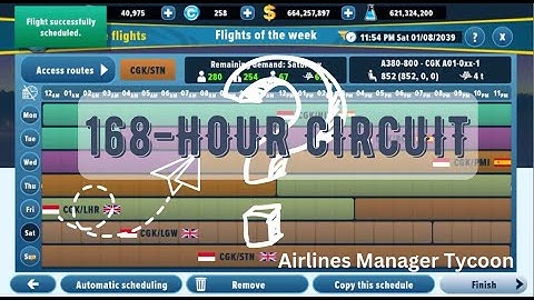 168-Hour Circuit - How To Do It? - Airlines Manager Tycoon (Episode 4)