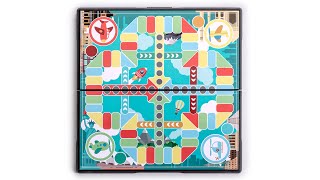 Ludo Magnetic Folding Travel Board Game Set - 8" screenshot 2