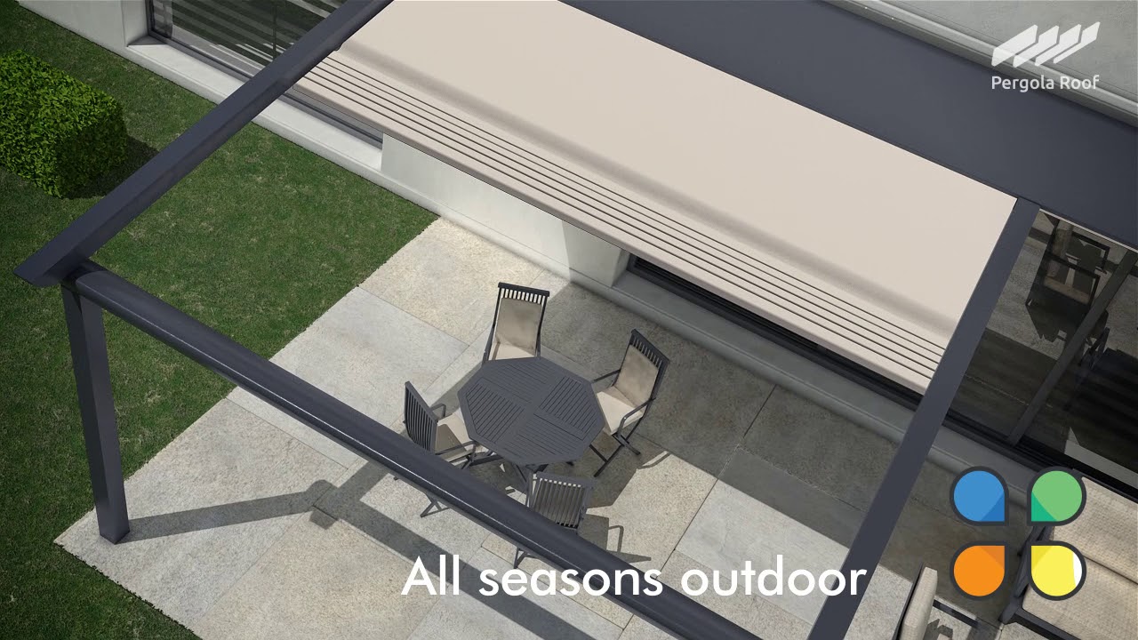 Pergola Roof Motorized Retractable, Motorized Retractable Patio Covers