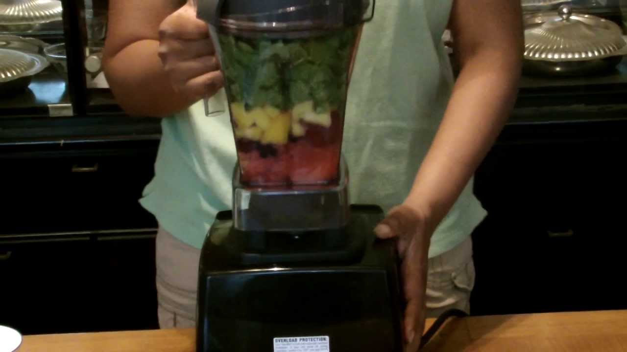 Vitamix Recipes Tropical Fruit Green Smoothie YouTube