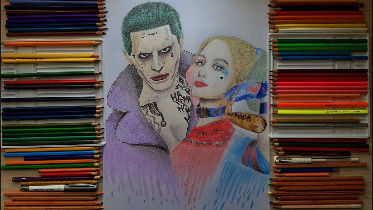 Dibujo De Harley Quinn Y Joker Escuadron Suicida Suicide Squad