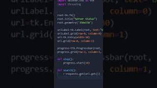 Make a server status app with tkinter and requests