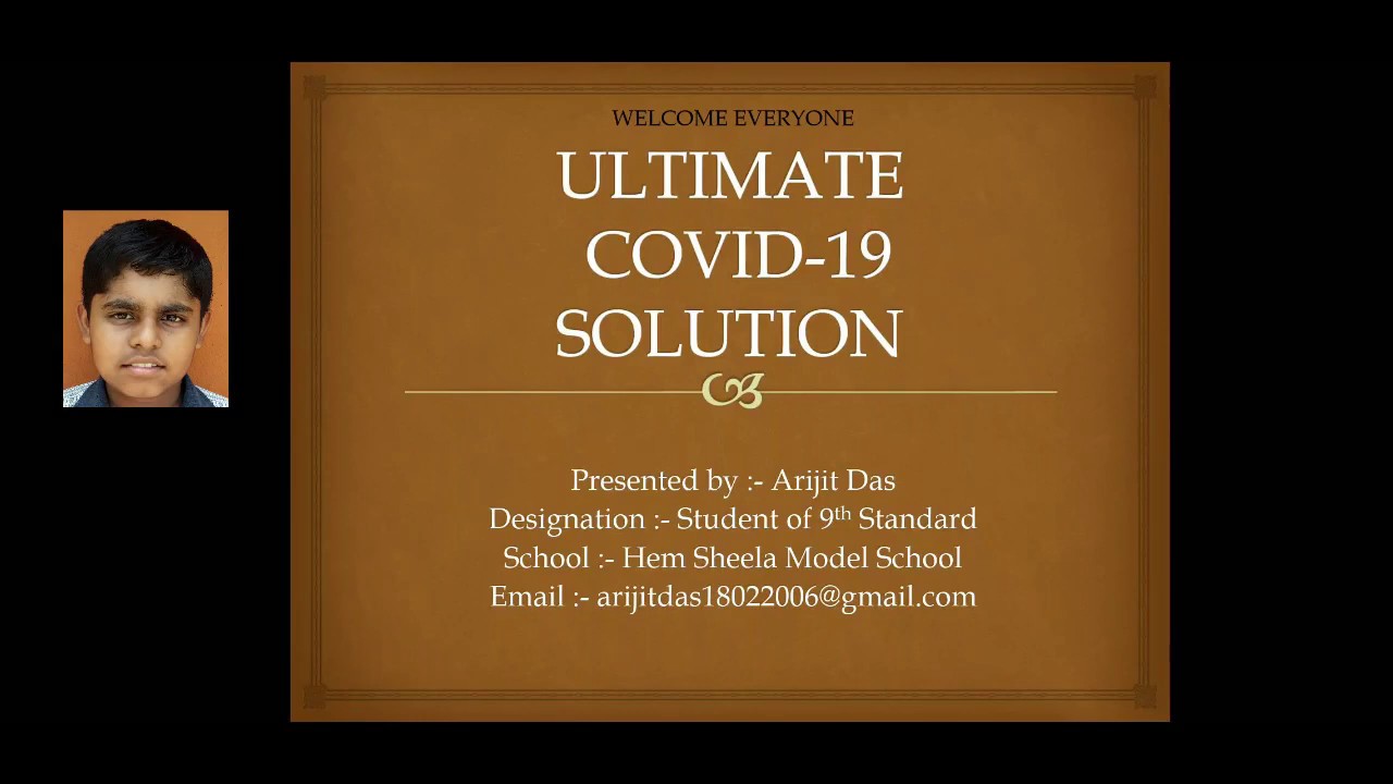 Ultimate COVID 19 Solution - YouTube