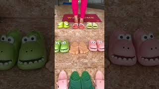 Frog sandals 🐸 Shark sandals 🦈 Dinosaur sandals 🦕 #viral #shorts