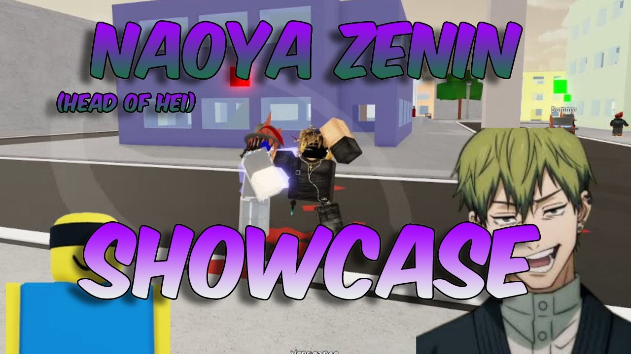 *NEW* NAOYA ZENIN Moveset in JUJUTSU SHENANIGANS! - YouTube