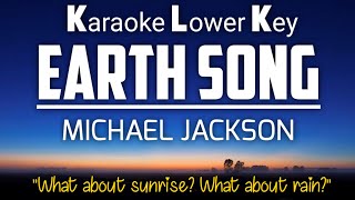 Video thumbnail of "Earth Song - Michael Jakson Karaoke Lower Key"