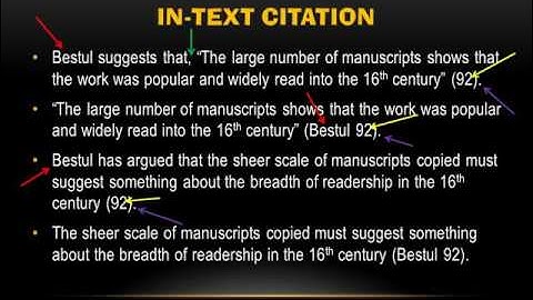 MLA In Text Citations Step by Step Guide