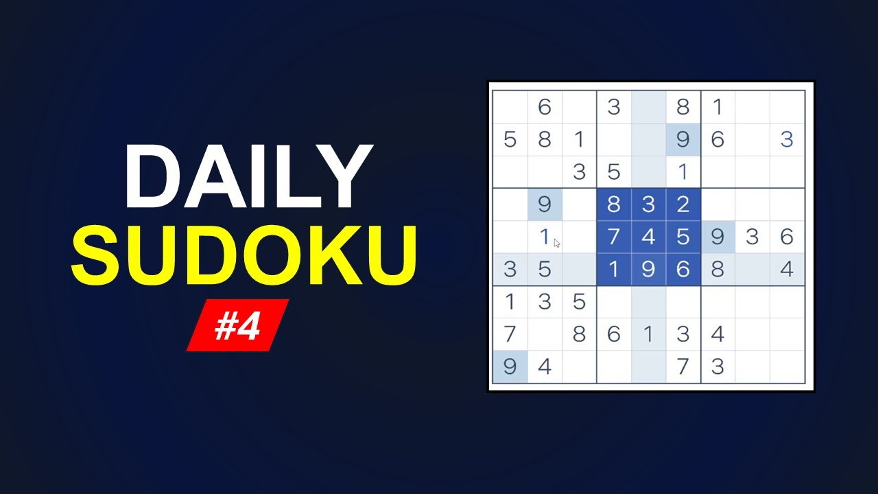 Sudoku Daily Challenge #4 | Complete Solution