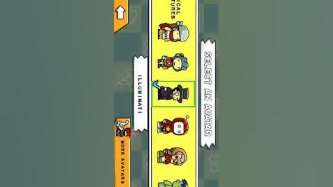 Illuminati in scribblenauts