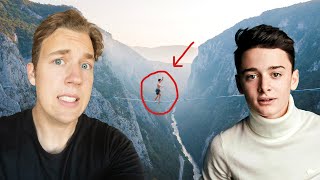 I HIGHLINED For Noah Schnapp!! *My Biggest Fear*