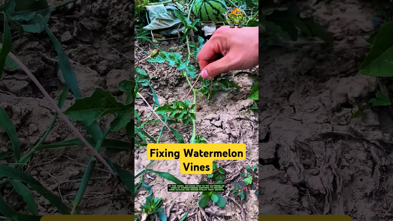 Fixing Watermelon Vines: How to Strengthen Support to Prevent Wind Damage and Promote Healthy Growth