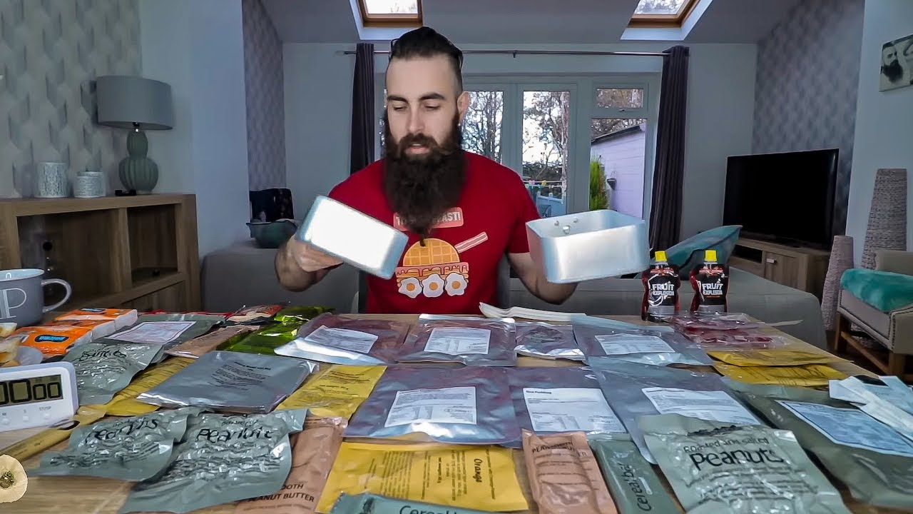 The 10,000 Calorie Military Ration Challenge | BeardMeatsFood