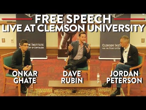 Jordan Peterson, Dave Rubin, Onkar Ghate on Free Speech: LIVE at Clemson
