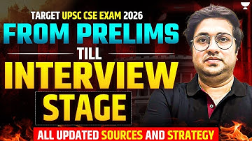 Target UPSC CSE exam 2026 | From Prelims till interview stage | All sources | By Saurabh Pandey
