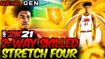 THE BEST 2-WAY SKILLED STRETCH FOUR BUILD! NBA 2K21 NEXT GEN BEST BUILD! BEST JUMPER!