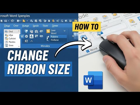How to change ribbon size in word || BACK-SPACE