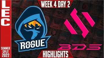 BDS vs RGE Highlights | LEC Summer 2022 W4D2 | Team BDS vs Rogue