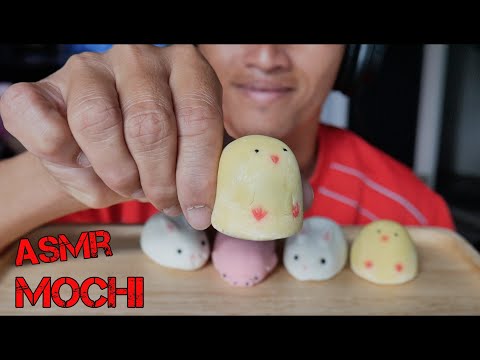 ASMR กินโมจินุ่มน่ารักอร่อยมาก MOCHI MUKBANG NO TALKING SWEETS DESSERT