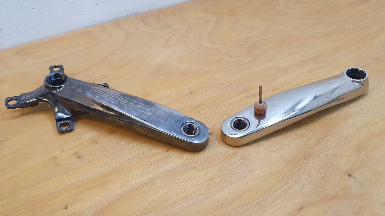 Kurbelsatz am MTB aufbereiten / polieren (Beispiel an einer Truvativ Holzfeller) - Teil 1