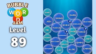 Bubble word jam level 89 walkthrough solution 