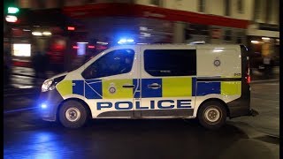 British Transport Police - Vauxhall Vivaro Incident Response Vehicle responding to an assault