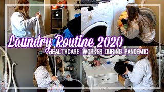 LAUNDRY ROUTINE 2020 // HEALTHCARE WORKER DURING COVID