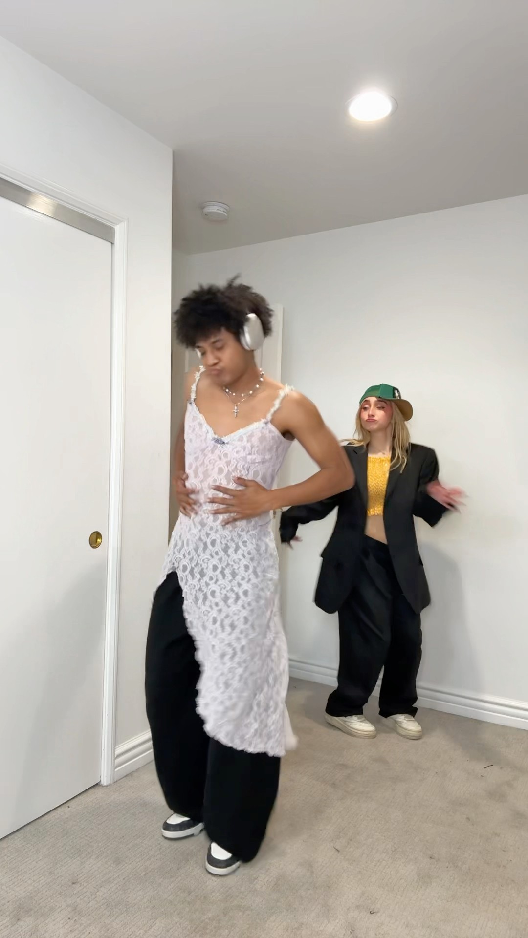 she made me put on a dress for this ? #shorts #skyyjade ​⁠@mckenzibrookee