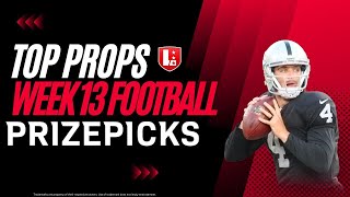 PrizePicks NFL Week 13 Picks 🔥 Straight locks 🔒 for NFL action.